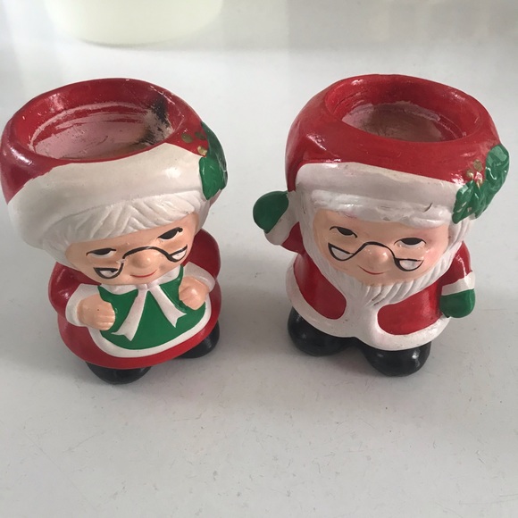 Santa Tea Light Holders - Picture 1 of 6